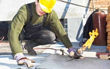 Shadingfield flat roof construction